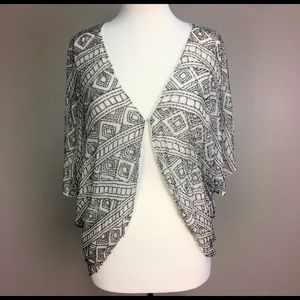Alice + Olivia Silk Beaded Shrug